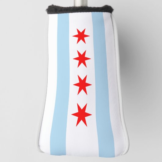 Vlag van Chicago, Illinois Golfheadcover (Draai 90)