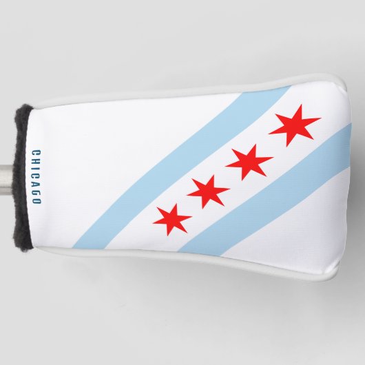 Vlag van Chicago, Illinois Golfheadcover (Voorkant)