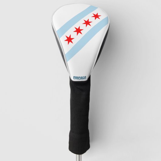 Vlag van Chicago, Illinois Golfheadcover (Voorkant)
