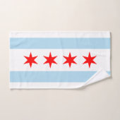 Vlag van Chicago, Illinois Handdoek (Handdoek)