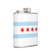 Vlag van Chicago, Illinois Hip Flask Heupfles (Rechts)