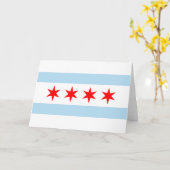 Vlag van Chicago (Illinois) Kaart (Gele Bloem)