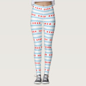 Vlag van Chicago, Illinois Leggings (Voorkant)