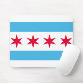 Vlag van Chicago, Illinois Muismat (Met muis)