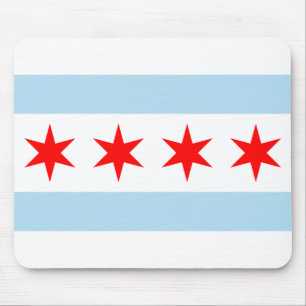 Vlag van Chicago, Illinois Muismat