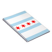Vlag van Chicago, Illinois Notitieboek (Rechterzijde)