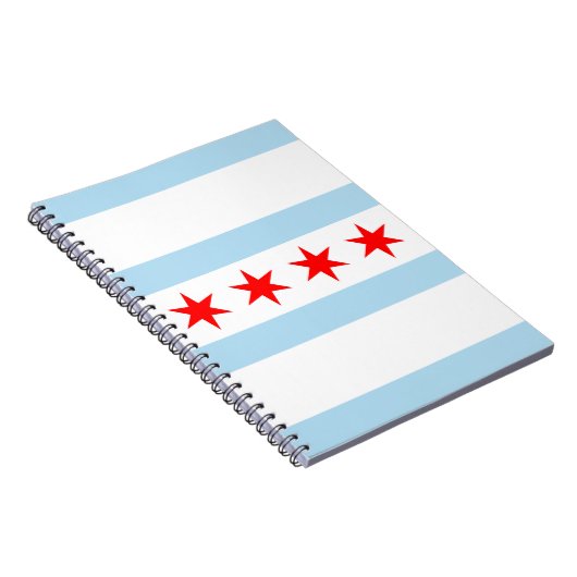 Vlag van Chicago, Illinois Notitieboek (Rechterzijde)