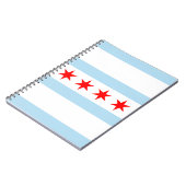 Vlag van Chicago, Illinois Notitieboek (Linkerzijde)