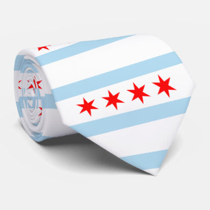 Vlag van Chicago, Illinois Stropdas