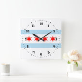 Vlag van Chicago, Illinois Vierkante Klok (Huis)
