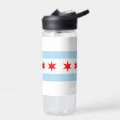 Vlag van Chicago, Illinois Waterfles (Links)