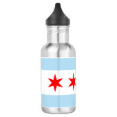 Vlag van Chicago, Illinois Waterfles (Links)
