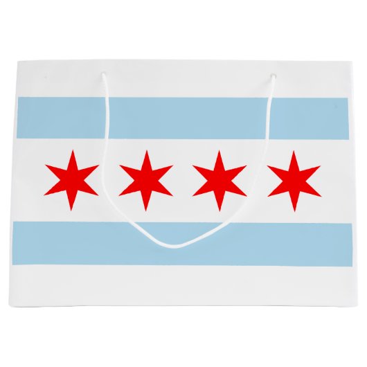 vlag van Chicago Large Cadeautasje (Voorkant)