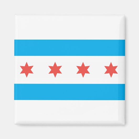 vlag van Chicago Magneet (Voorkant)