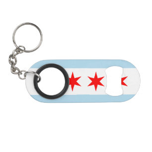 Vlag van Chicago Mini Flessenopener