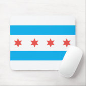 vlag van Chicago Muismat (Met muis)