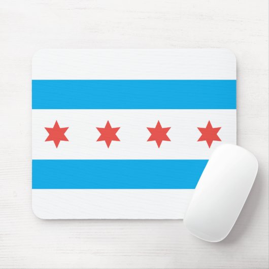 vlag van Chicago Muismat (Met muis)