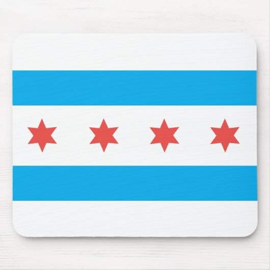 vlag van Chicago Muismat (Voorkant)