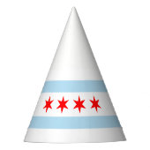 Vlag van Chicago, Pet van Illinois Party Feesthoedjes (Voorkant)
