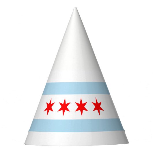 Vlag van Chicago, Pet van Illinois Party Feesthoedjes (Voorkant)