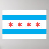vlag van Chicago Poster (Voorkant)