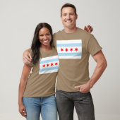 Vlag van Chicago retro T-shirt (Unisex)