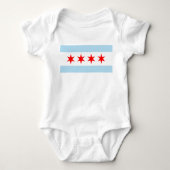 Vlag van Chicago Romper (Voorkant)