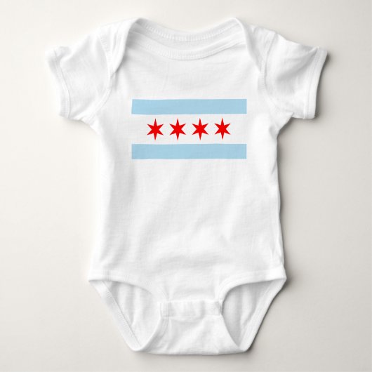 Vlag van Chicago Romper (Voorkant)