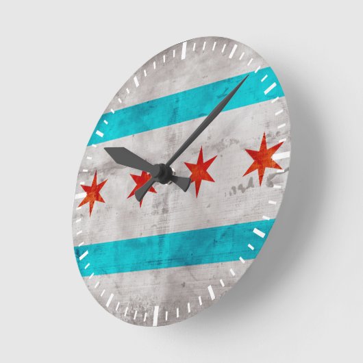  vlag van Chicago Ronde Klok (Hoek)