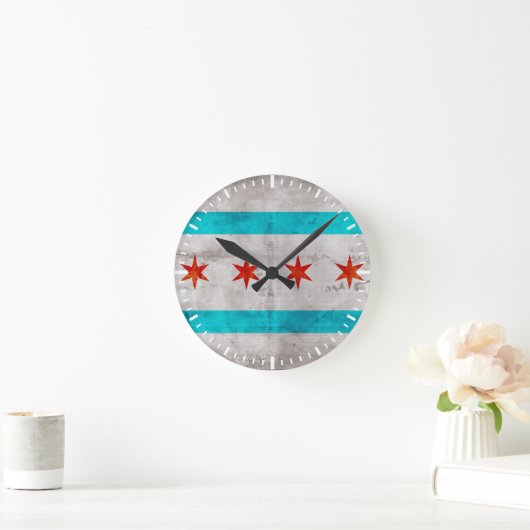  vlag van Chicago Ronde Klok (Huis)
