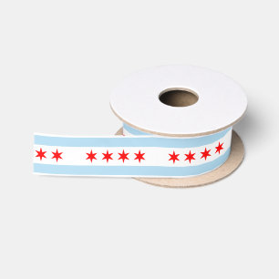 Vlag van Chicago Satijnen Lint