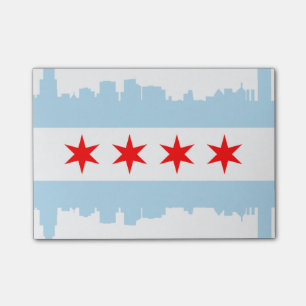 Vlag van Chicago Skyline Post-it® Notes