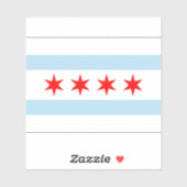 Vlag van Chicago Sticker (Vel)