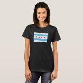 Vlag van Chicago T-shirt (Voorkant volledig)