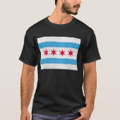 Vlag van Chicago T-shirt (Voorkant)