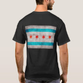  vlag van Chicago T-shirt (Achterkant)
