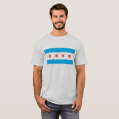 vlag van Chicago T-shirt (Voorkant volledig)
