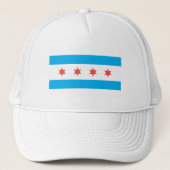 vlag van Chicago Trucker Pet (Voorkant)