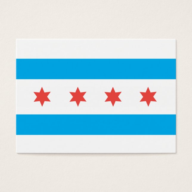 vlag van Chicago Visitekaartjes (Voorkant)