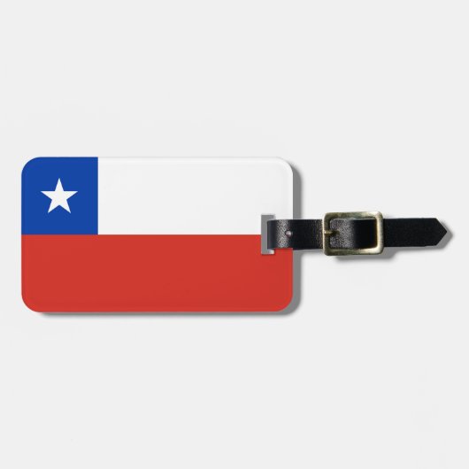 vlag van Chili Bagagelabel (Voorkant horizontaal)
