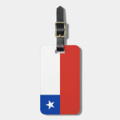 vlag van Chili Bagagelabel (Voorkant verticaal)