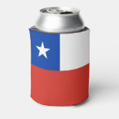 Vlag van Chili Blikjeskoeler (Blikje Achterkant)