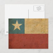  vlag van Chili Briefkaart (Voorkant / Achterkant)
