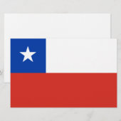 vlag van Chili Briefpapier (Voorkant / Achterkant)