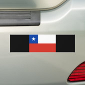 vlag van Chili Bumpersticker (Op auto)