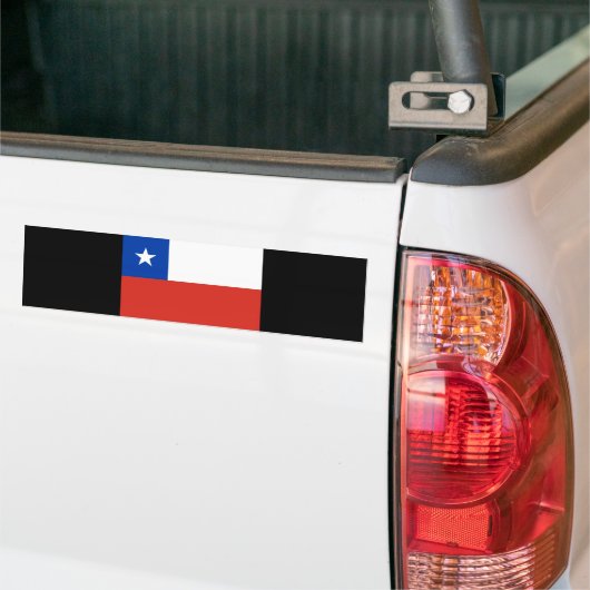 vlag van Chili Bumpersticker (Op Truck)