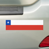 Vlag van Chili Bumpersticker (Op auto)