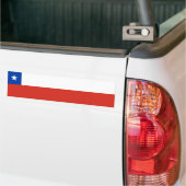 Vlag van Chili Bumpersticker (Op Truck)