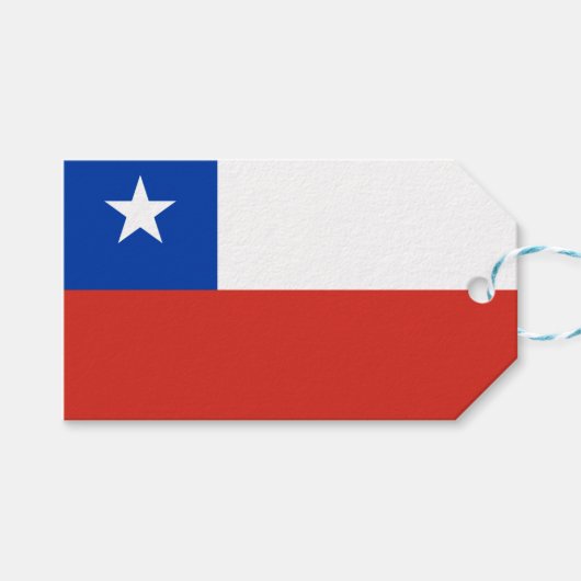 vlag van Chili Cadeaulabel (Voorkant (Horizontaal))