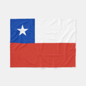 Vlag van Chili Fleece Deken (Voorkant (Horizontaal))